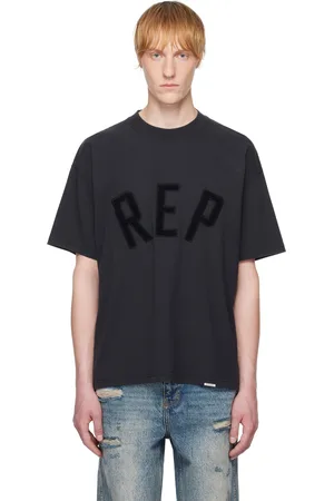 Represent T-shirt noir à appliqués à logo