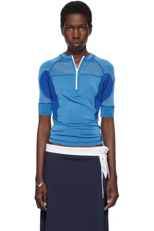 Julie Kegels Haut de style combinaison isotherme bleu