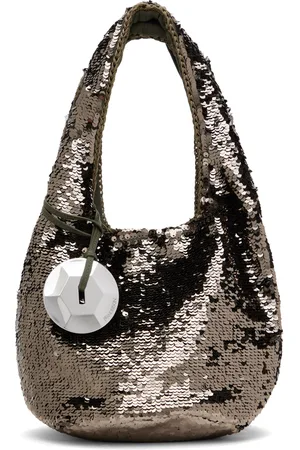 J.W.Anderson Mini sac gris acier à paillettes