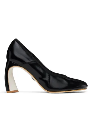 Tory Burch Chaussures à talon de 90 mm noires à bout ouvert