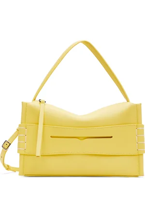 J.W.Anderson Sac jaune à panneau de style flâneur