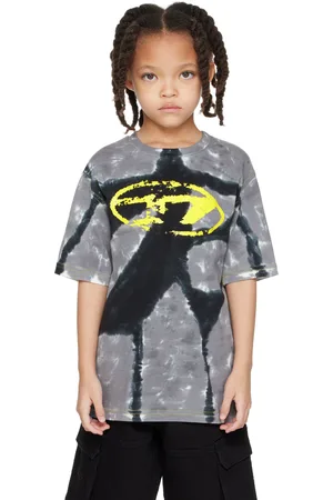 Diesel Enfant | T-shirt droit 15 gris à logo ovale