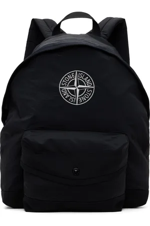 Stone Island Enfant | Sac à dos noir en nylon ECONYL® iridescent
