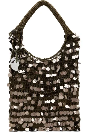 J.W.Anderson Sac gris acier à paillettes