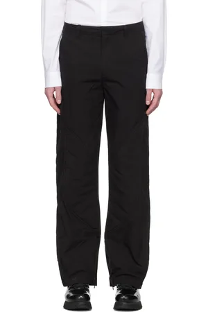 HELIOT EMIL Pantalon cargo Concordance noir à panneaux rembourrés