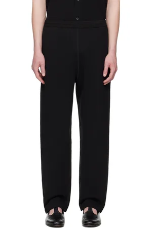 Lady White Co. Pantalon de survêtement noir à taille élastique