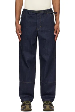 Gramicci Jean de travail bleu marine en denim japonais
