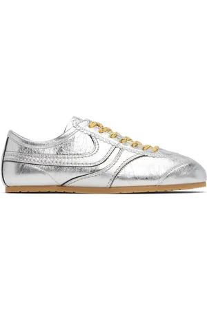 DRIES VAN NOTEN Baskets argenté métallique