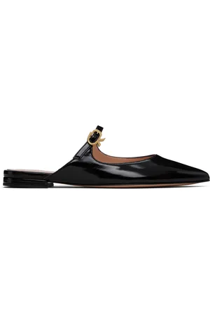 Gianvito Rossi Flâneurs à enfiler Jane noirs à boucle Ribbon