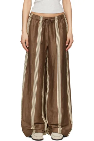 RAG&BONE Pantalon Olivia brun en lin