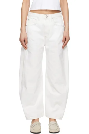 RAG&BONE Jean ample et incurvé Charlie blanc à jambes écourtées