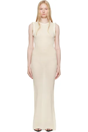 AYA MUSE Robe longue Aura blanc cassé