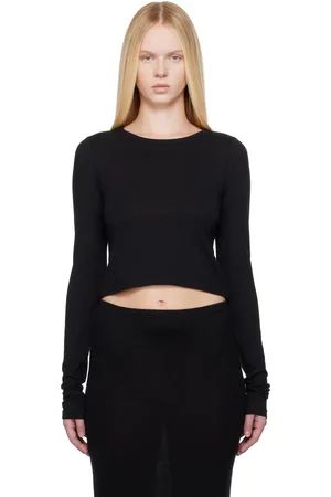 ÉTERNE Micro t-shirt à manches longues noir