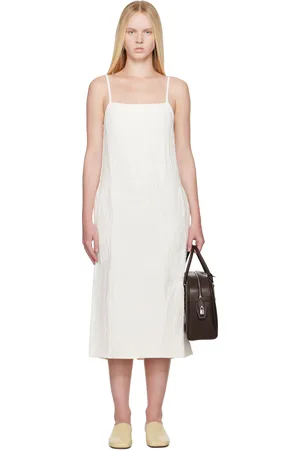 STUDIO NICHOLSON Robe midi Danae blanc cassé