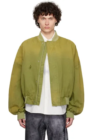J.W.Anderson Blouson aviateur décontracté vert en coton