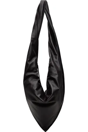 LEMAIRE Sac de style foulard noir et brun