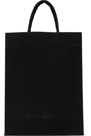 Issey Miyake Cabas noir en canevas de papier