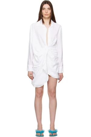 Jacquemus Robe courte Bahia blanche - Le papier