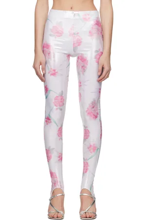 Julie Kegels Legging Pip blanc et rose