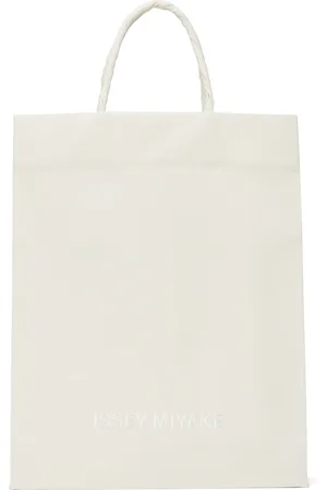 Issey Miyake Cabas blanc en canevas de papier