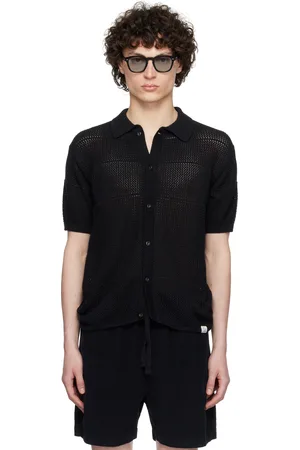 Merz b. Schwanen Chemise 01 noire en crochet