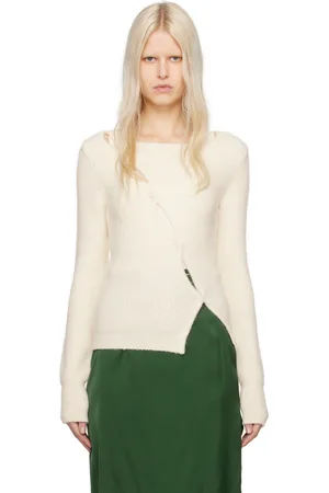 Jacquemus Cardigan Pau beige en tricot - Le papier