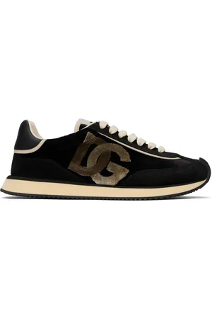 Dolce & Gabbana Baskets DG Cushion noir et beige