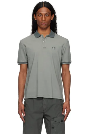 C.P. Company Polo gris en piqué