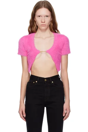 Jacquemus Cardigan Neve rose en tricot - Le papier