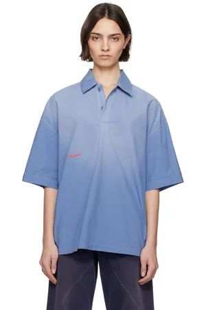 J.W.Anderson Polo surdimensionné bleu