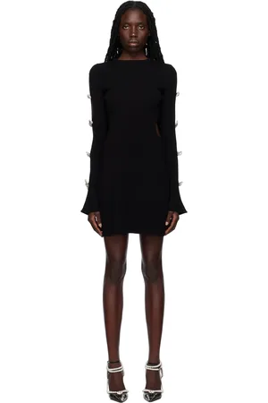 Mach & Mach Robe courte noire à boucles