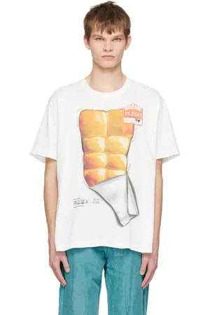 DOUBLET T-shirt blanc à image