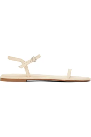 Aeyde Sandales Nettie blanc cassé en cuir