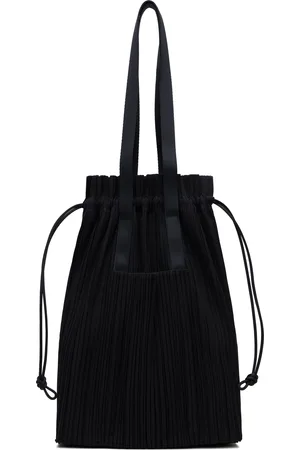 PLEATS PLEASE ISSEY MIYAKE Cabas noir à plissures
