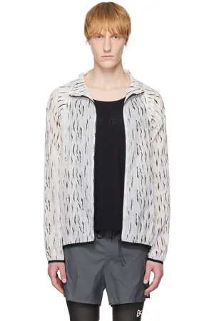 OVER OVER Blouson blanc et noir en taffetas