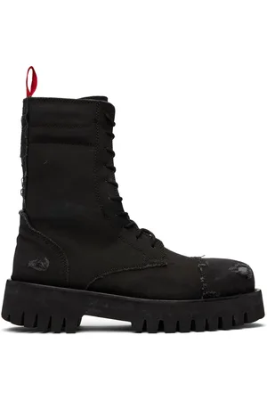 424 FAIRFAX Bottes X noires en canevas