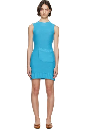 J.W.Anderson Robe courte Shift bleue en tricot