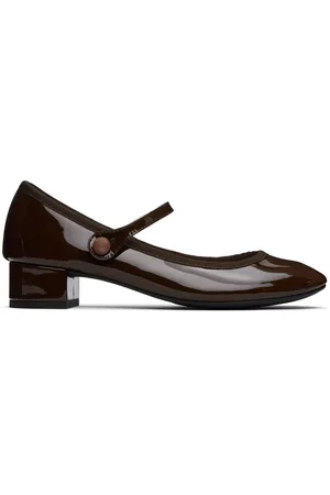 Repetto Chaussures de style Charles IX à talon Rose brunes