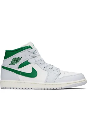 Nike Baskets mi-montantes Air Jordan 1 blanc et vert