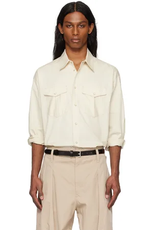 LEMAIRE Chemise western blanc cassé