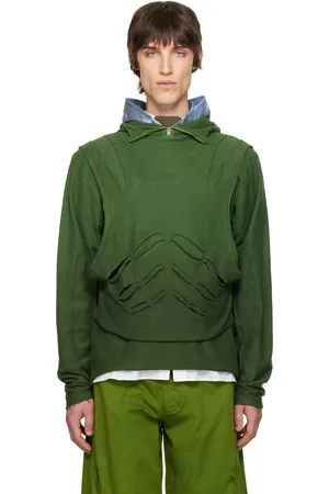 YAKU Pull à capuche D vert