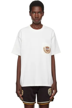 BODE T-shirt Sportsman blanc cassé à poche plaquée