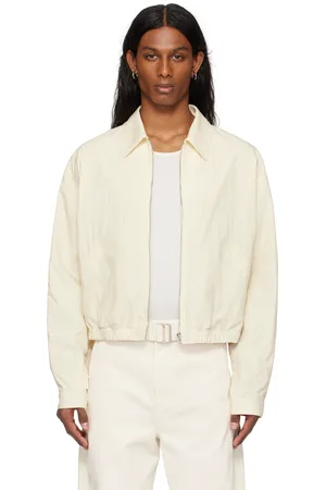 LEMAIRE Blouson blanc cassé à glissière