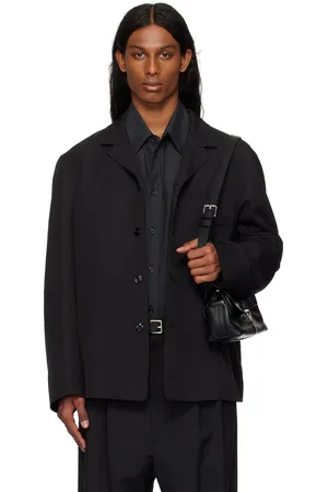 LEMAIRE Blouson-chemise façon costume noir