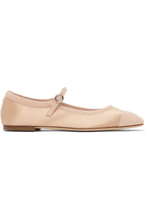 Aeyde Ballerines Uma roses en satin à bout renforcé