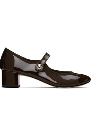Repetto Chaussures de style Charles IX à talon Fabienne brunes