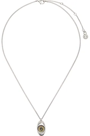 LEMAIRE Collier argenté à pendentif d