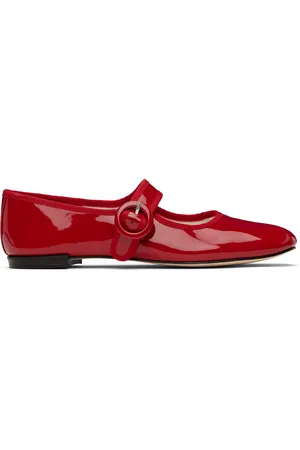 Repetto Ballerines de style Charles IX Georgia rouges à bout carré