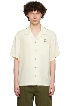 Moncler Chemise blanc cassé en satin - Mercedes-Benz by NIGO