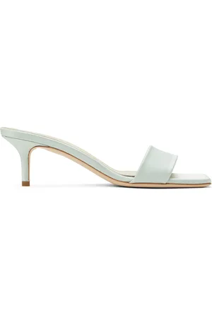 Aeyde Mules Ilvy bleues en satin